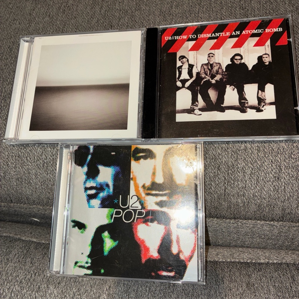 U2 CD Lot of 3, No Line On The Horizon, POP, How To Dismantle An Atomic Bomb VG+